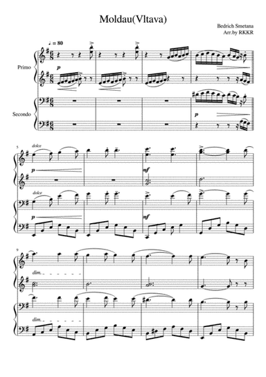Moldau (Piano Duet) (arr. RKKR)