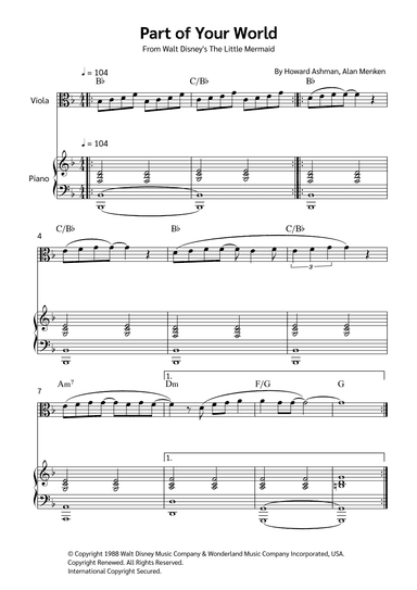 Part Of Your World (arr. Jackson Spindler)