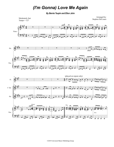 (i'm Gonna) Love Me Again (arr. Stephen DeCesare)