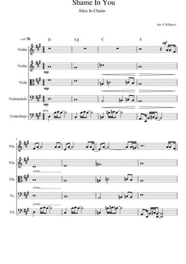Shame In You (arr. Camila Bravo)