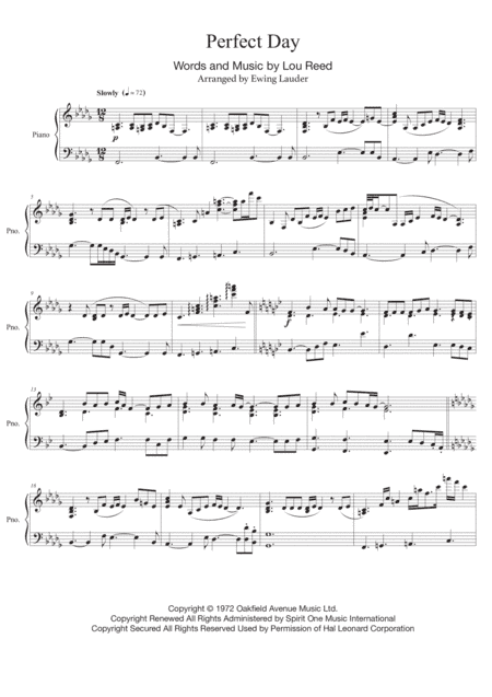 Perfect Day (arr. Ewing Lauder)