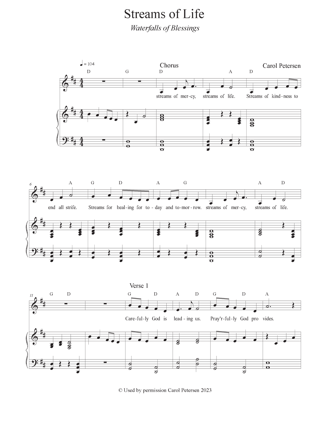 Streams of Mercy (Waterfalls of Blessings)