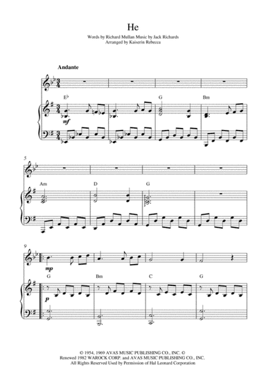He (arr. Kaiserin Rebecca)