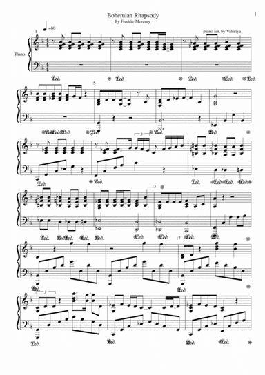 Bohemian Rhapsody (arr. Valeriya Zahonyayeva)