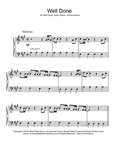 Well Done (arr. Jennifer Case)
