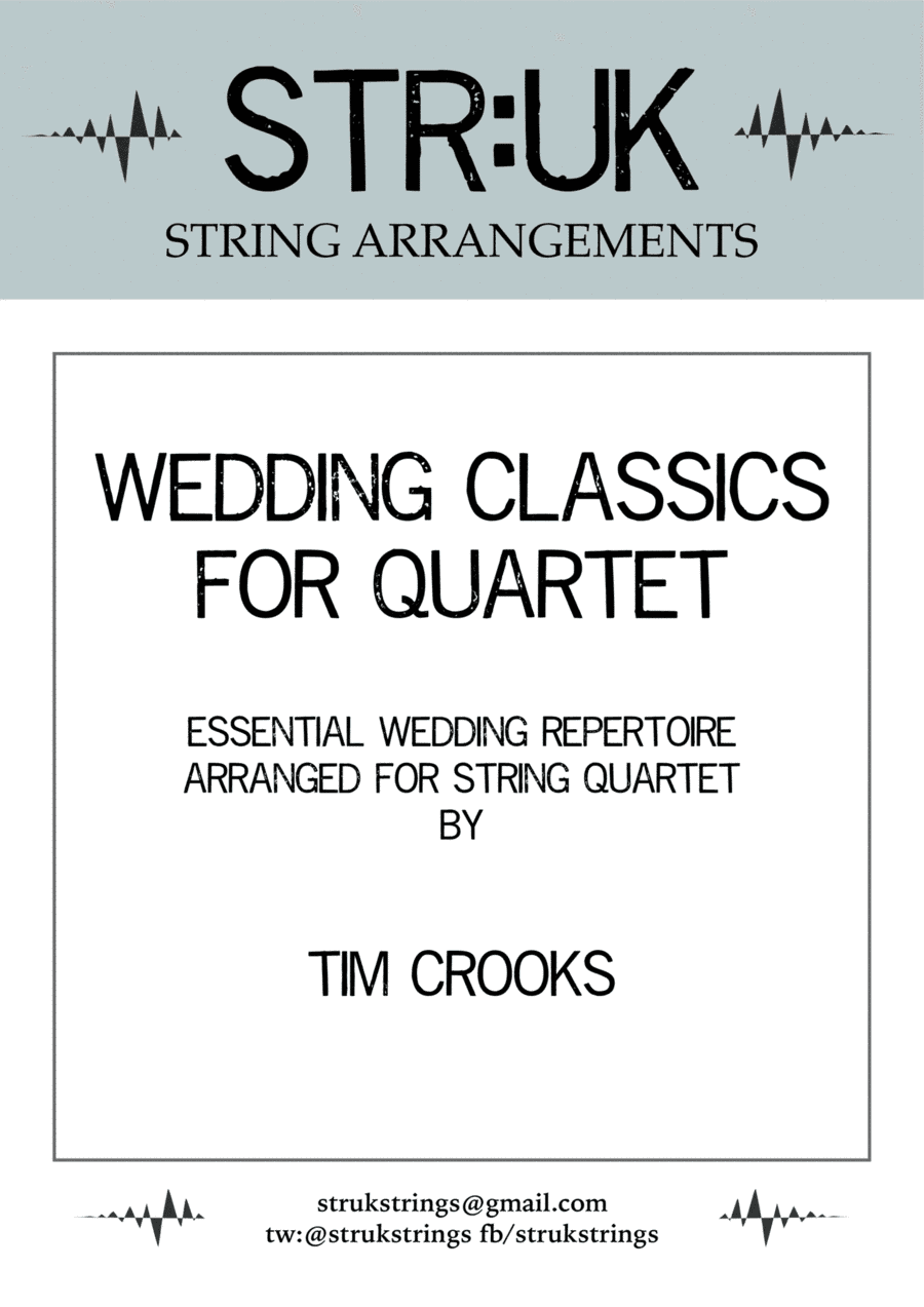 Wedding Classics for Quartet - parts (STR:UK Strings) (arr. Tim Crooks)