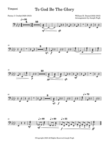 To God Be The Glory (arr. Joseph Pugh)