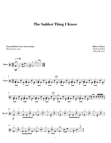 The Saddest Thing I Know (arr. Evan Aria Serenity)