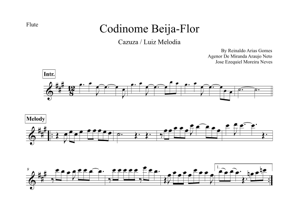 Codinome Beija-flor (arr. Leo Silva)