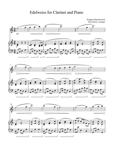 Edelweiss (arr. Paul Taylor)