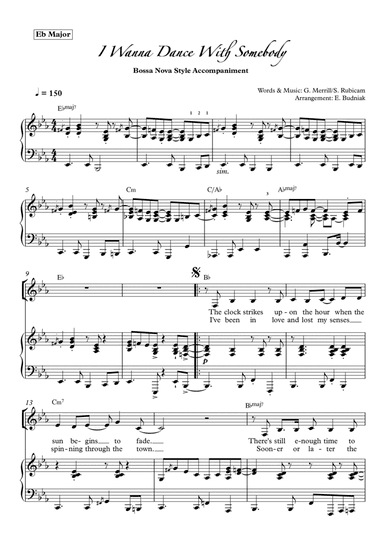 I Wanna Dance With Somebody (arr. Eva Budniak)