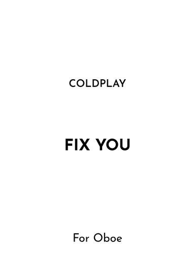Fix You (arr. Jireh J.)