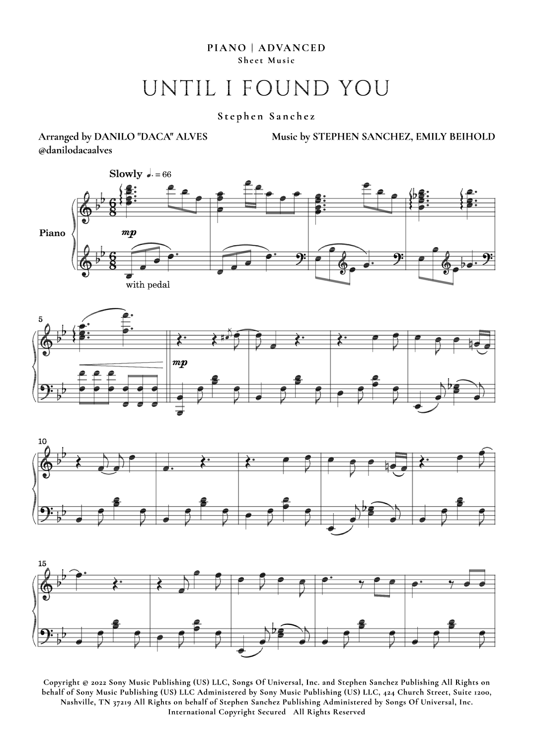 Until I Found You (arr. Danilo "Daca" Alves)