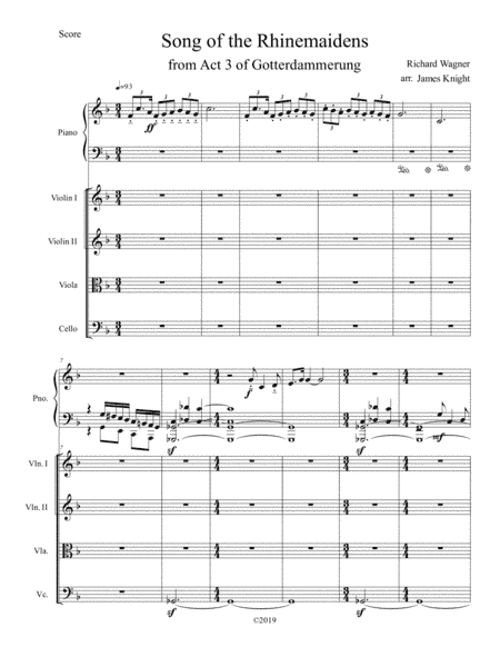 Song of the Rhinemaidens (arr. James Knight)