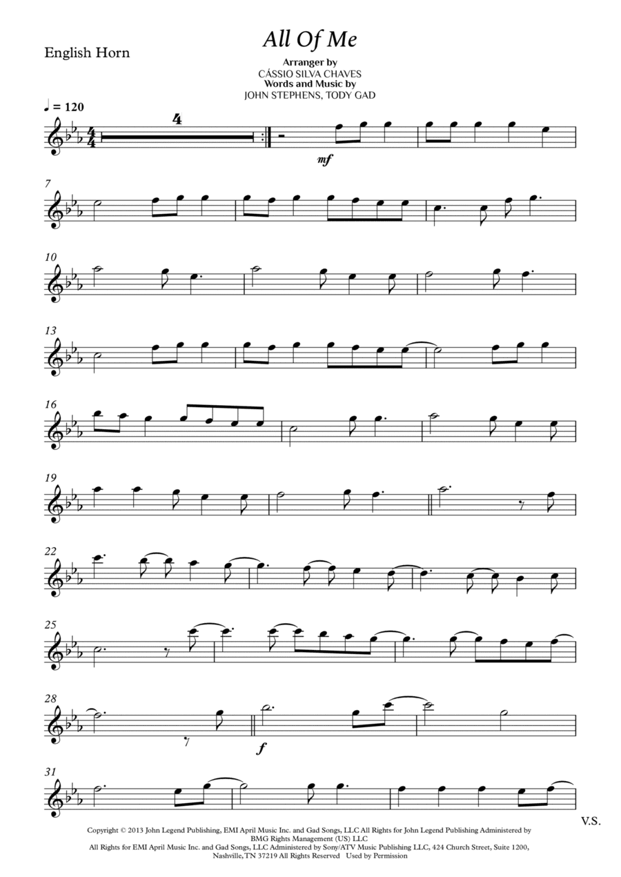 All Of Me (arr. Cássio Silva Chaves)