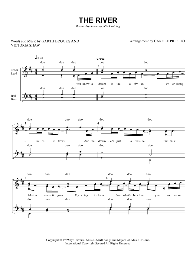 The River (arr. CAROLE PRIETTO)