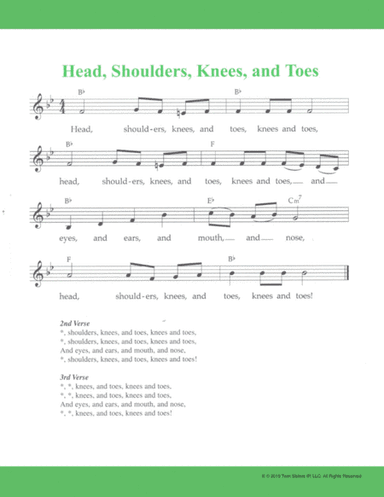 Head, Shoulders, Knees, and Toes (arr. Hal Wright)