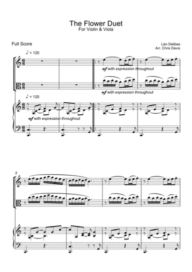 Delibes' Flower Duet (arr. Christof R Davis)