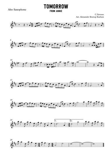Tomorrow (arr. Alexander Bosrup Karlsen)