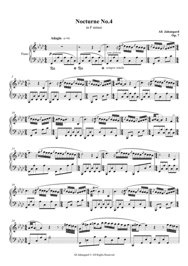 Nocturne No.4 - in F minor, Op.7