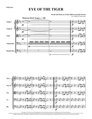 Eye Of The Tiger (arr. JMPublishing)