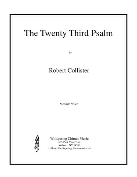 The Twenty Third Psalm (medium voice)