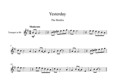 Yesterday (arr. Digital Book Music)