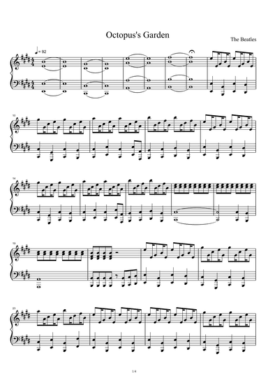 Octopus's Garden (arr. The Beatles)