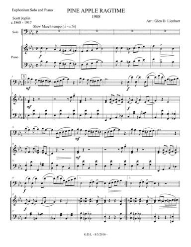 Pine Apple Ragtime (arr. Glen D. Lienhart)