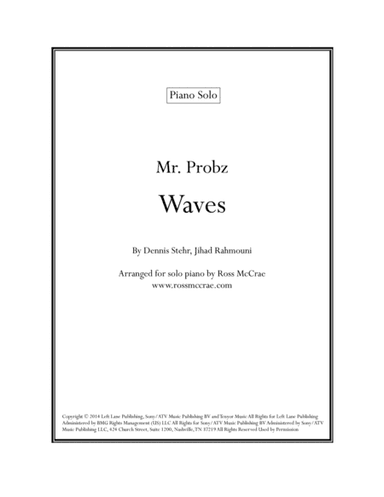 Waves (arr. Ross McCrae)