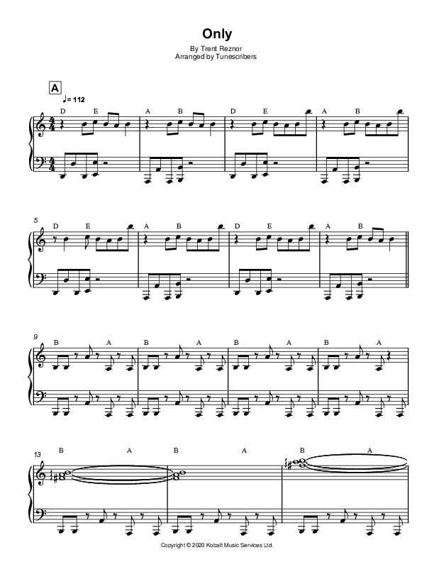 Only (arr. Tunescribers)