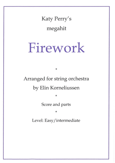 Firework (arr. Elin Korneliussen)