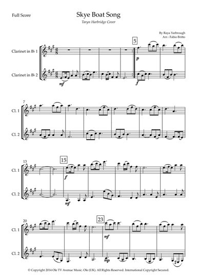 Skye Boat Song (arr. Fabio Britto)