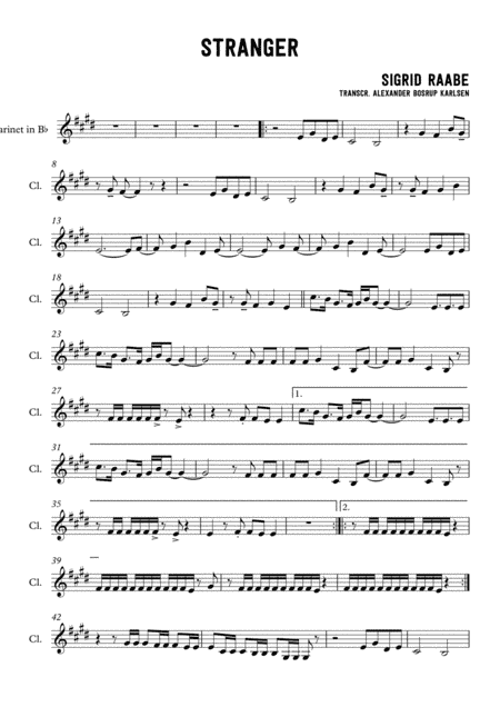 Strangers (arr. Alexander Bosrup Karlsen)