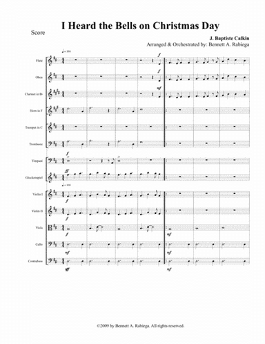 I Heard the Bells on Christmas Day (arr. Bennett A. Rabiega)