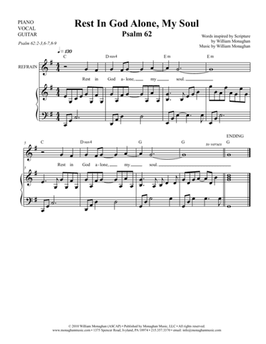 Rest in God Alone My Soul (Psalm 62)