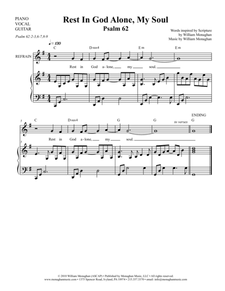 Rest in God Alone My Soul (Psalm 62)