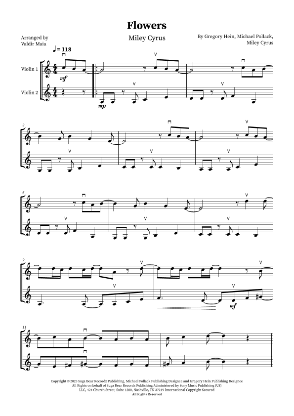 Flowers (arr. Valdir Maia)