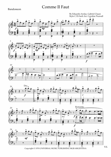 Comme Il Faut (arr. Caroline Pearsall)