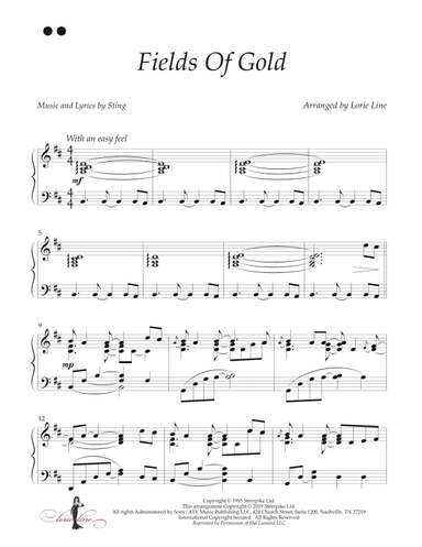 Fields Of Gold (arr. Lorie Line)