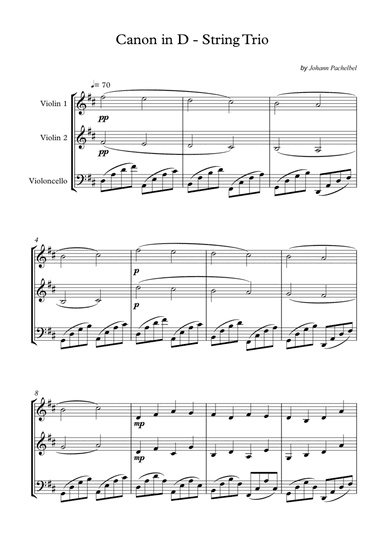 Canon in D (arr. Wesley S. SIlva)
