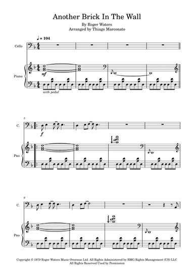 Another Brick In The Wall (arr. Thiago Marconato)
