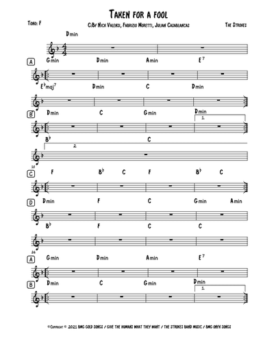 Taken For A Fool (arr. Sebastian Santana)
