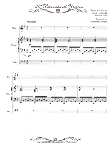 A Thousand Years (arr. Catherine Crawley)