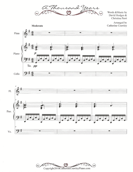 A Thousand Years (arr. Catherine Crawley)