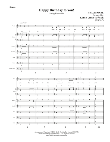 Happy Birthday to You! (arr. Keith Christopher)