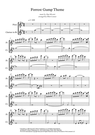 Forrest Gump - Main Title (Feather Theme)  from the Paramount Motion Picture FORREST GUMP (arr. Elliot Connor)