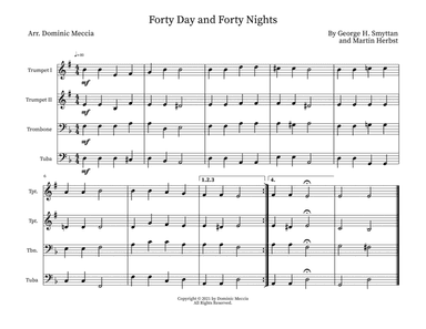 Forty Day and Forty Nights (arr. Dominic Meccia)