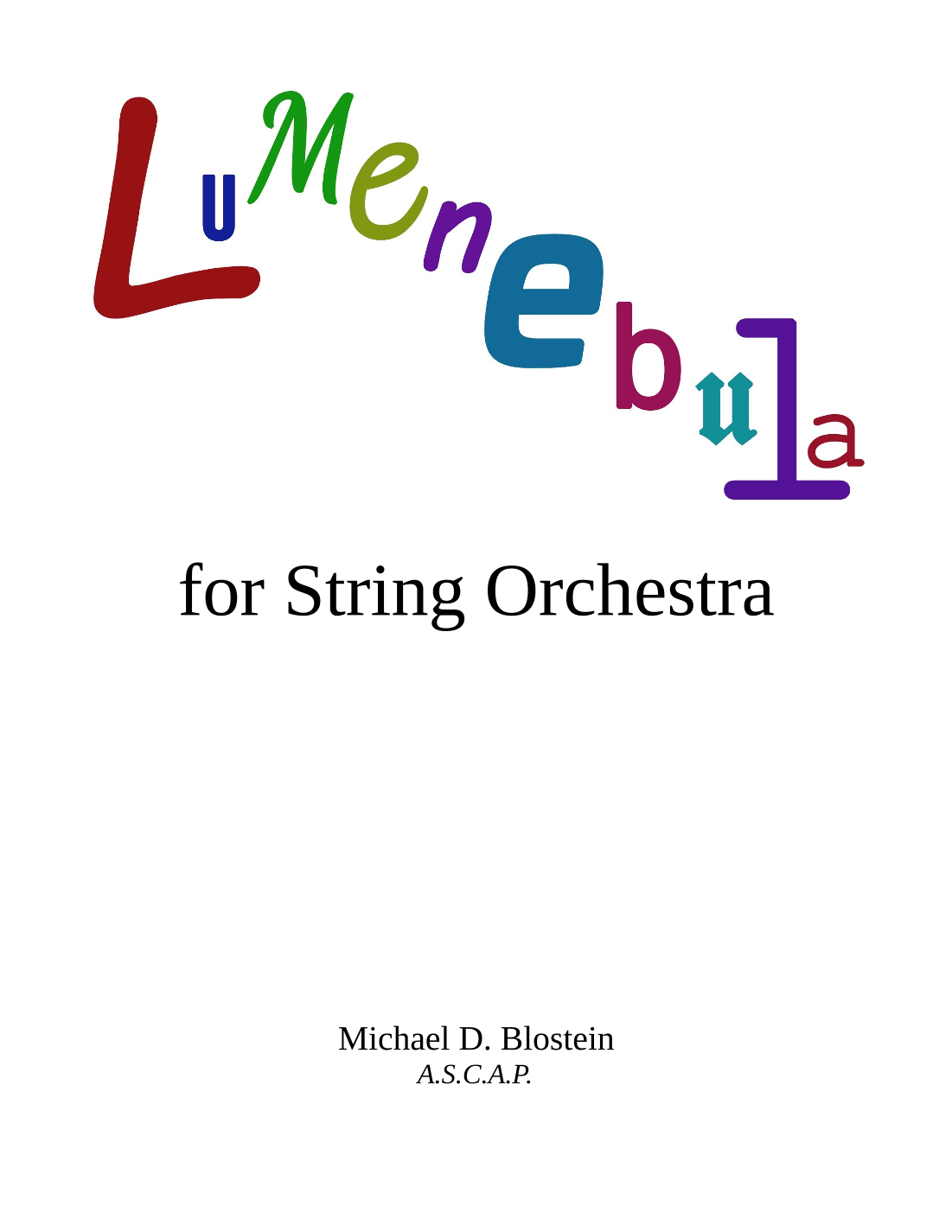 Lumenebula (score only) - Score Only