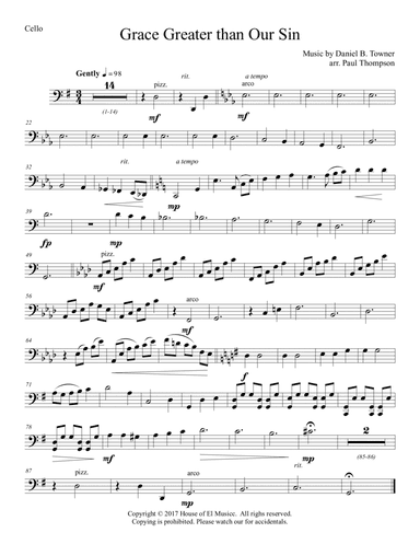 Grace Greater Than Our Sin (arr. Paul Thompson)